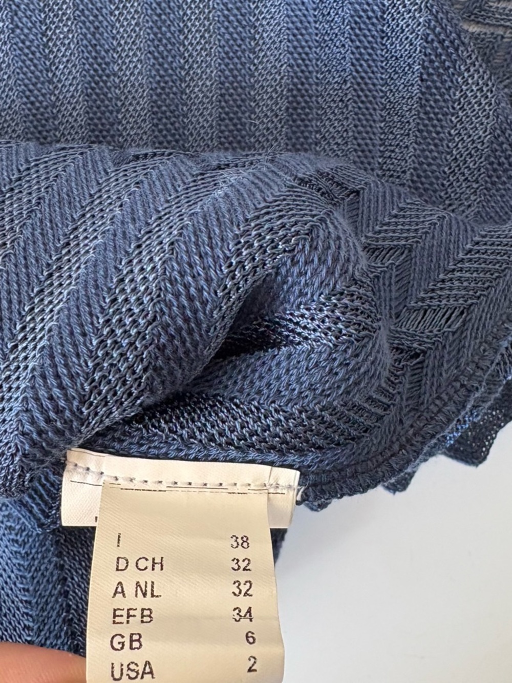 M Missoni || Knit Tank Dress Zig Zag Chevron Blue Orange Peach US 2 - Picture 10 of 13